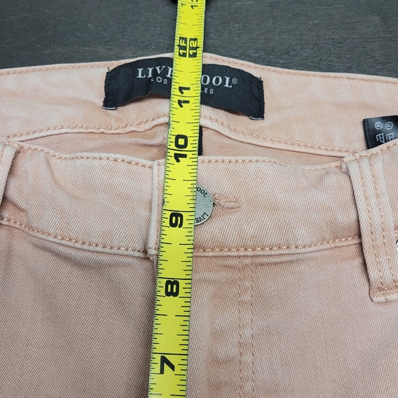 Liverpool Abby Ankle Skinny  Cut Fray Hem Rose Blush Size 28/6 - Picture 12 of 13
